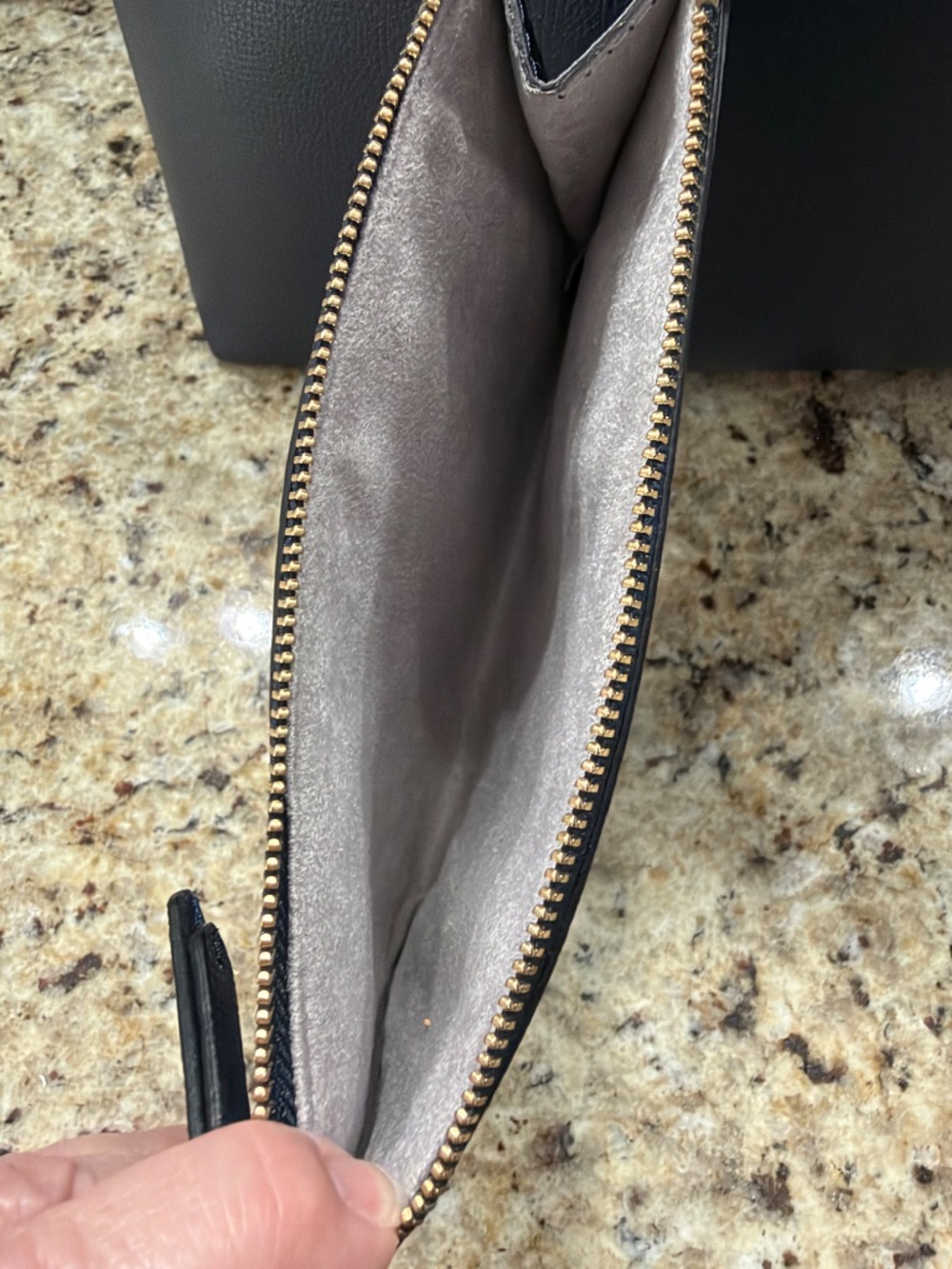 Kate Spade Midnight Blue Tote (w/zipper pouch) - Picture 9 of 11